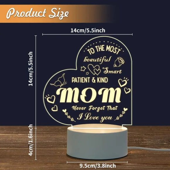 "Mom" Heart Night Light****10 ITEMS FOR $20.00**** - Picture 3 of 4
